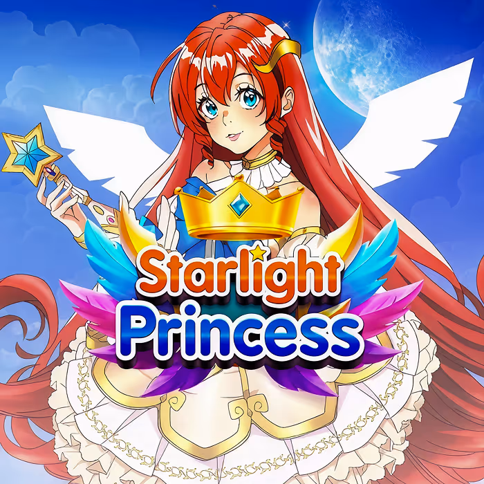 Starlight Princess anime-style slot game with cascading wins and multipliers